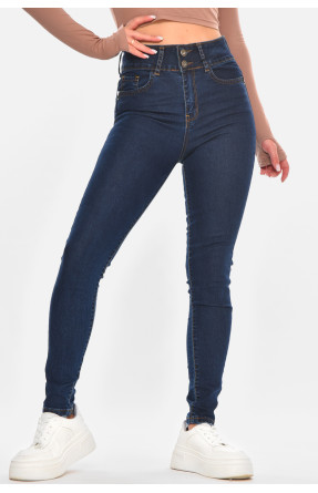 Джинсы женские однотонные тёмно-синего цвета 0936 210677C Джинсы женские однотонные тёмно-синего цвета 0936 210677C