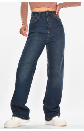 Джинсы женские однотонные тёмно-синего цвета 1116 210679C Джинсы женские однотонные тёмно-синего цвета 1116 210679C