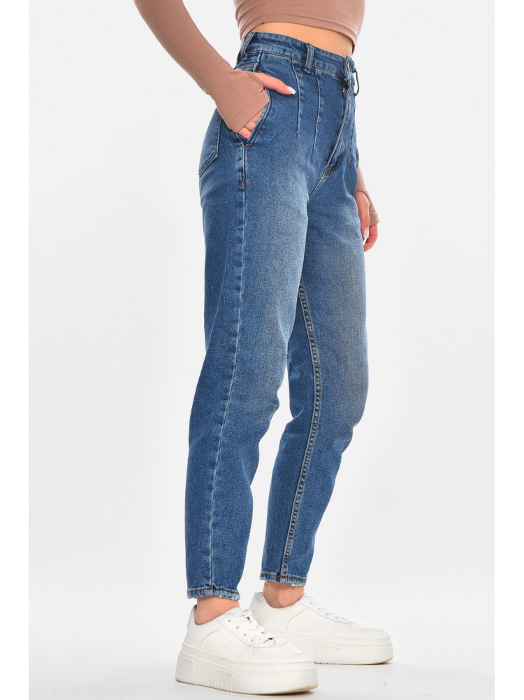 Джинсы женские однотонные синего цвета 1040 210682C