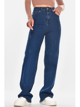 Джинсы женские однотонные синего цвета 1037 210685C Джинсы женские однотонные синего цвета 1037 210685C