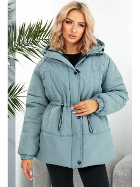 Куртка женская демисезонная мятного цвета Уценка 293 210687C