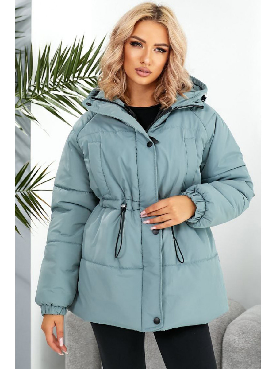 Куртка женская демисезонная мятного цвета Уценка 293 210687C