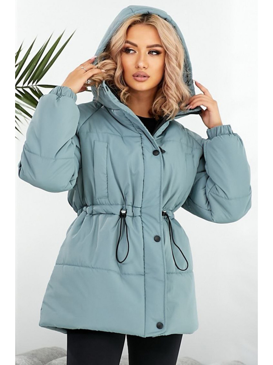 Куртка женская демисезонная мятного цвета Уценка 293 210687C