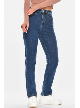 Джинсы женские однотонные тёмно-синего цвета 0146 210688C Джинсы женские однотонные тёмно-синего цвета 0146 210688C