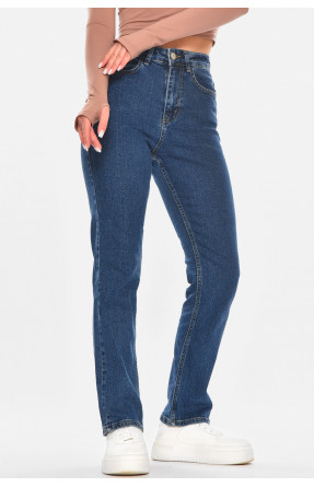 Джинсы женские однотонные тёмно-синего цвета 0146 210688C Джинсы женские однотонные тёмно-синего цвета 0146 210688C