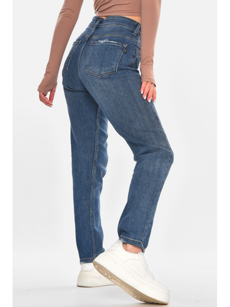Джинсы женские однотонные синего цвета 1951 210689C