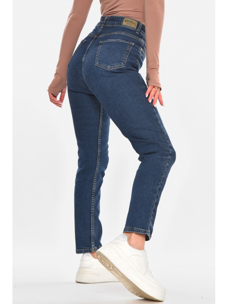 Джинсы женские однотонные тёмно-синего цвета 0789 210690C