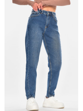 Джинси жіночі однотонні синього кольору RW-201 210695C