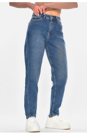 Джинсы женские однотонные синего цвета RW-201 210695C