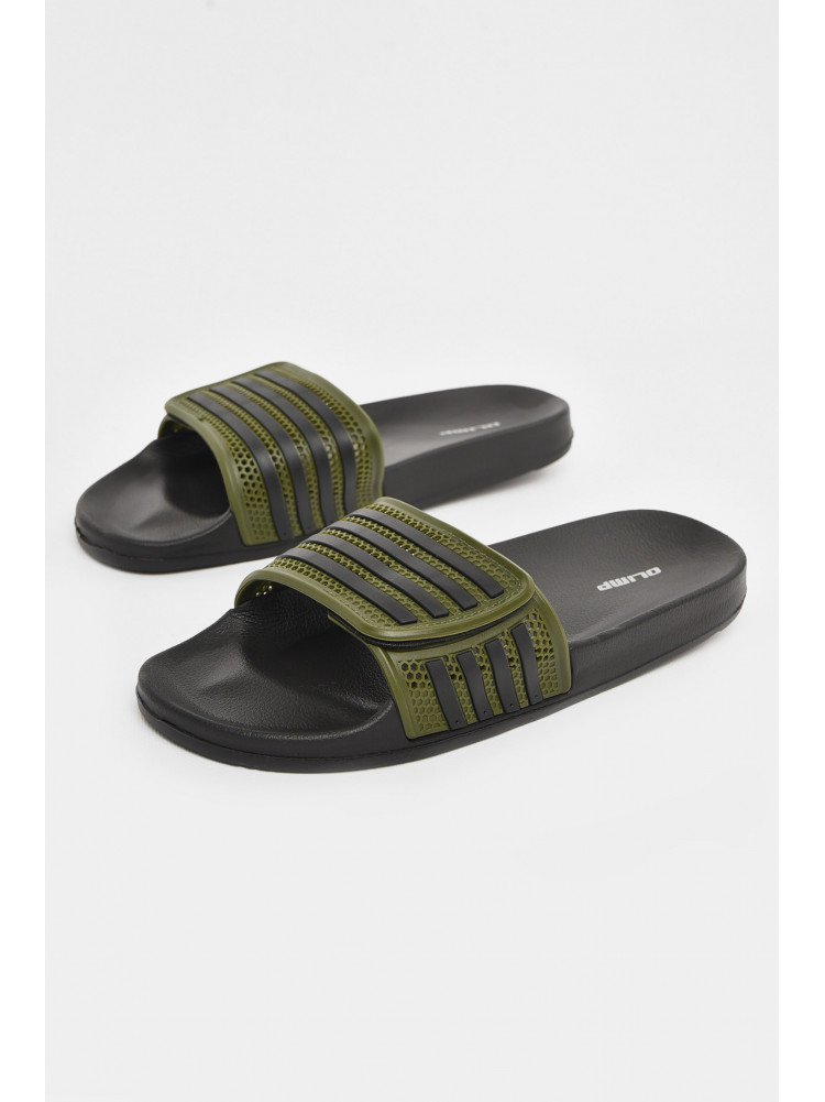 Шльопанці чоловічі темно-зеленого кольору м235 210698C