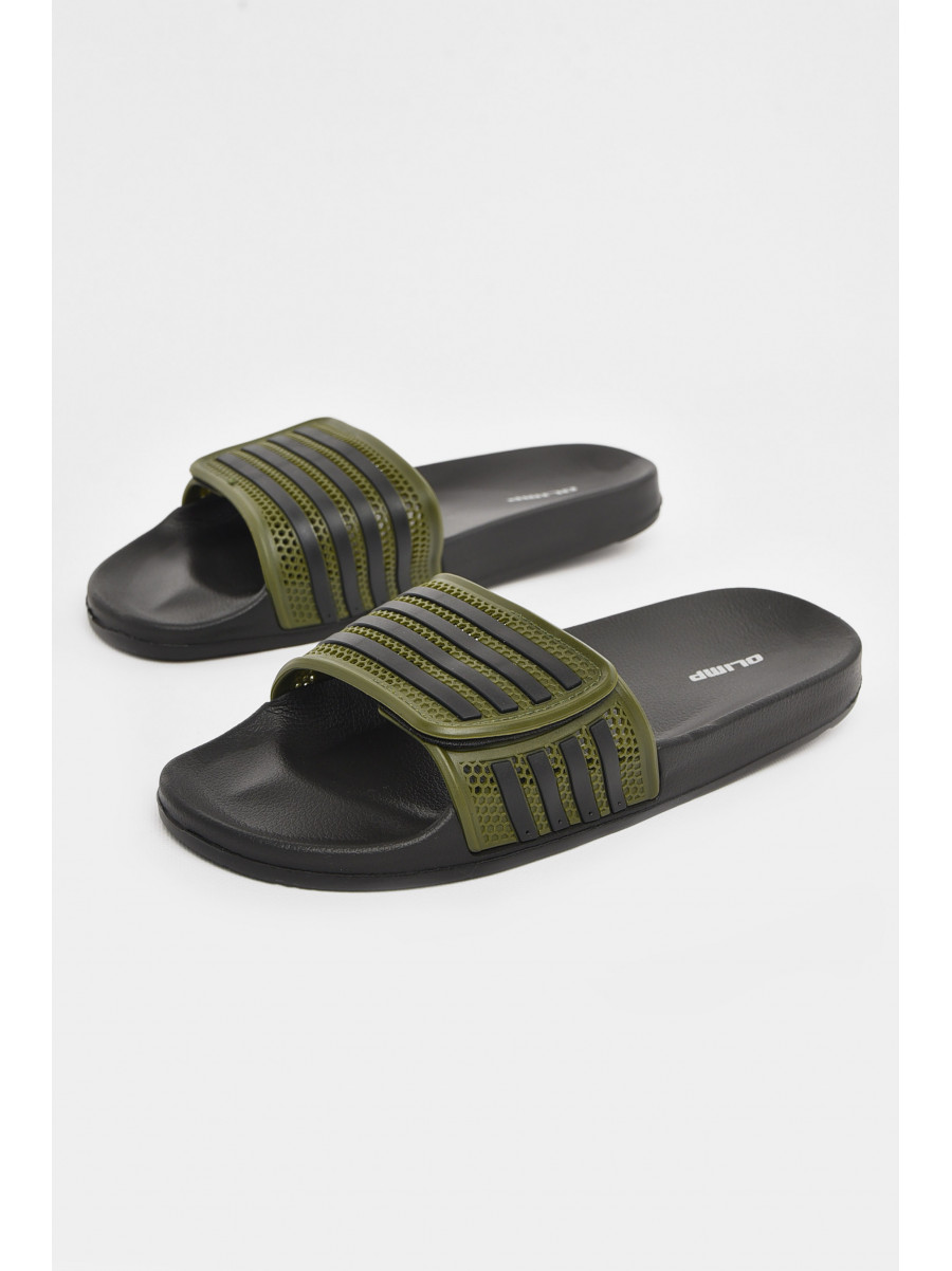 Шльопанці чоловічі темно-зеленого кольору м235 210698C