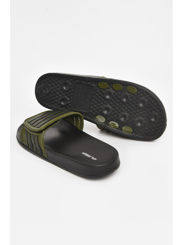 Шльопанці чоловічі темно-зеленого кольору м235 210698C