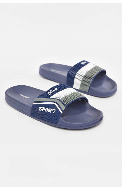 Шльопанці чоловічі синього кольору м231 210702C Шльопанці чоловічі синього кольору м231 210702C