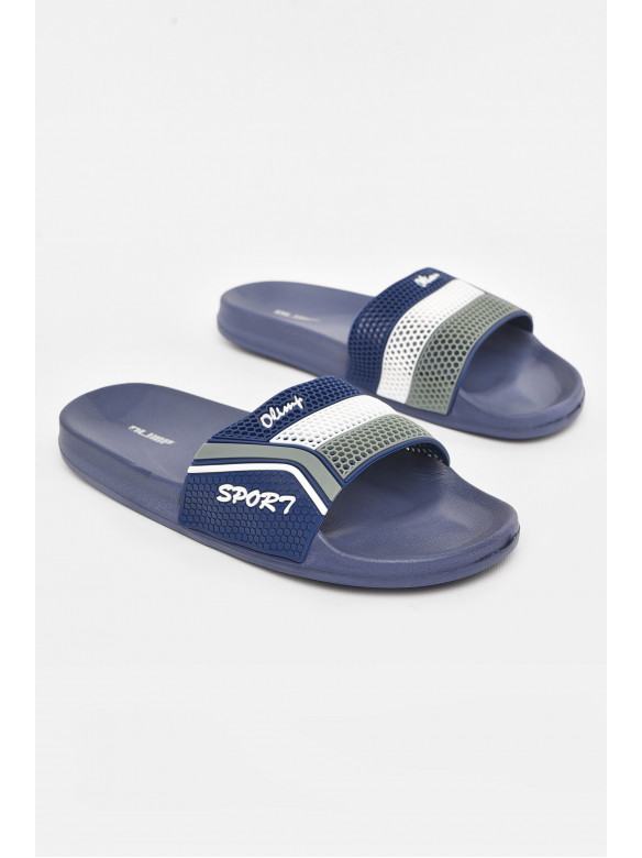 Шльопанці чоловічі синього кольору м231 210702C