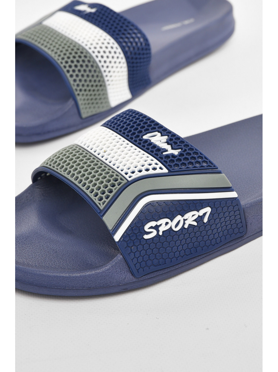 Шльопанці чоловічі синього кольору м231 210702C