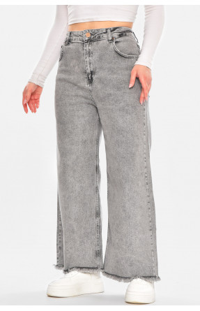 Джинсы женские однотонные серого цвета 3045 210704C Джинсы женские однотонные серого цвета 3045 210704C