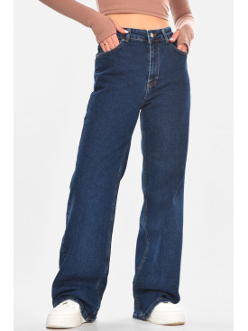 Джинси жіночі однотонні синього кольору 500 210705C