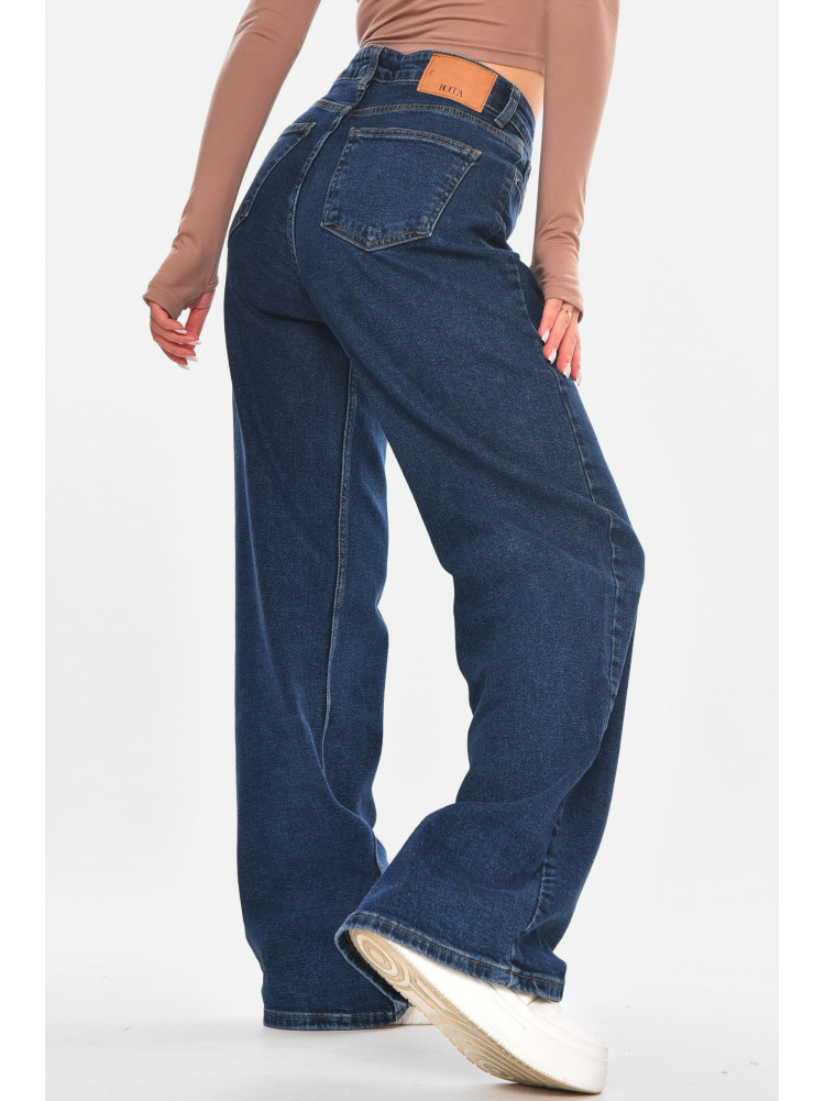 Джинсы женские однотонные синего цвета 500 210705C