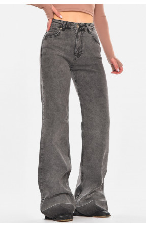 Джинсы женские однотонные серого цвета 1376 210706C