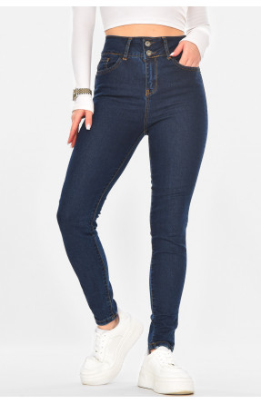 Джинсы женские однотонные тёмно-синего цвета 0936/2 210708C