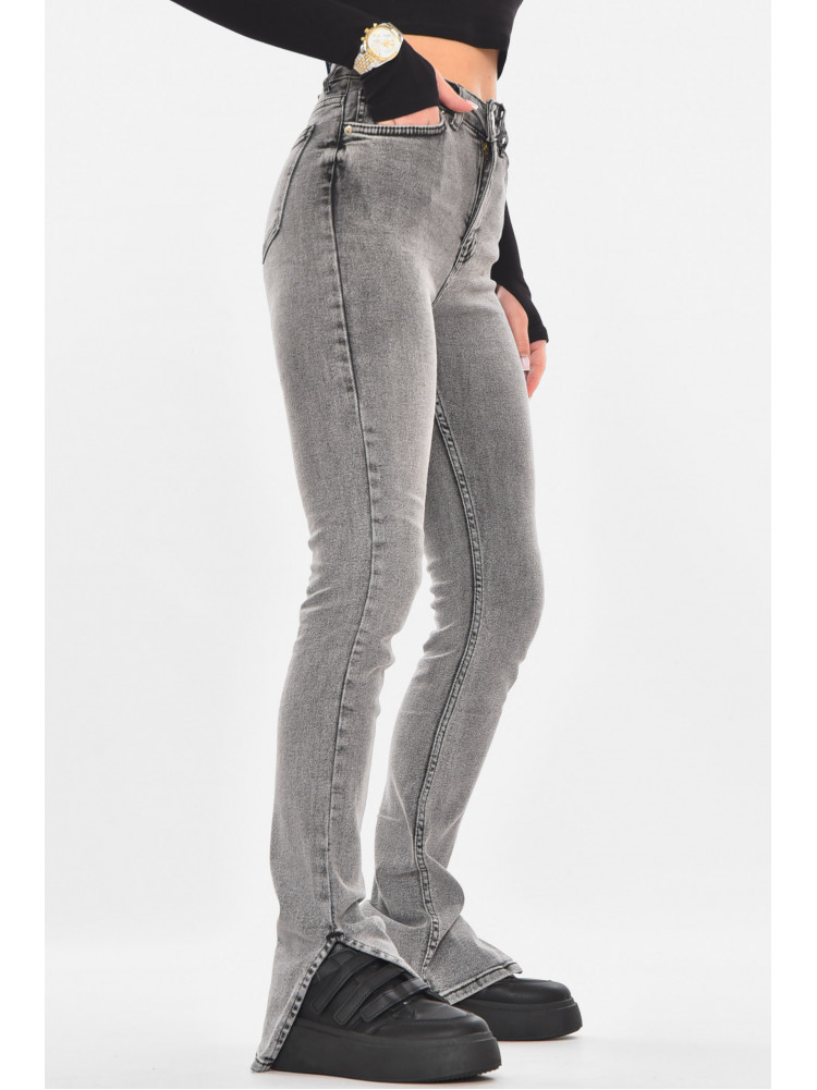 Джинсы женские однотонные серого цвета 00608/2 210712C