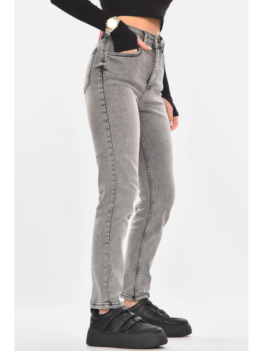 Джинсы женские однотонные серого цвета 00636 210713C