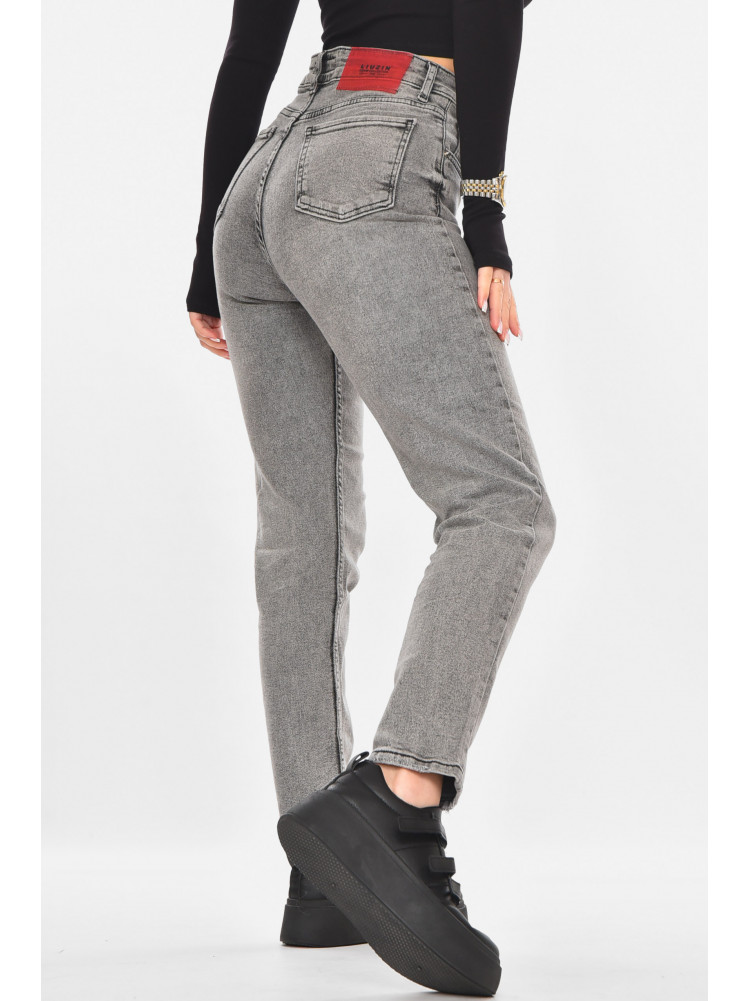 Джинсы женские однотонные серого цвета 00636 210713C
