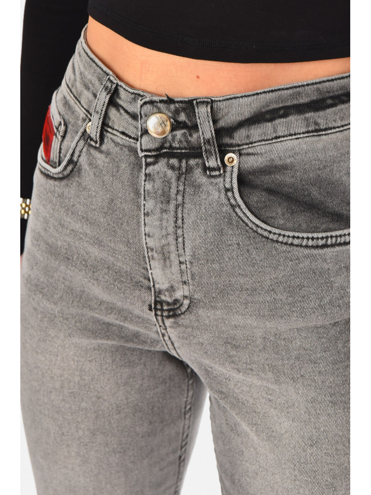 Джинсы женские однотонные серого цвета 00636 210713C