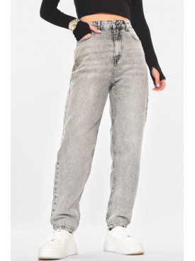 Джинси жіночі однотонні сірого кольору 9622-B-96B 210714C