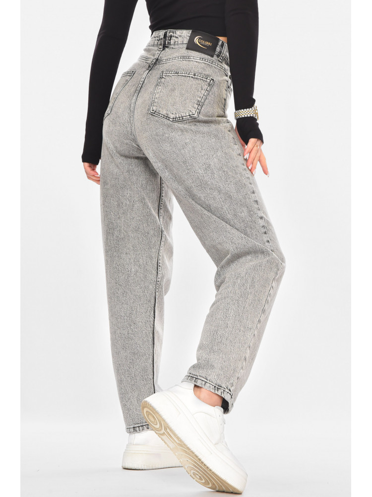 Джинсы женские однотонные серого цвета 9622-B-96B 210714C