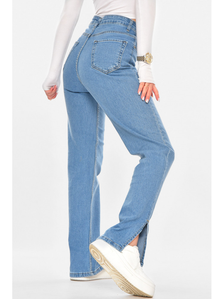 Джинсы женские однотонные голубого цвета 992 210715C