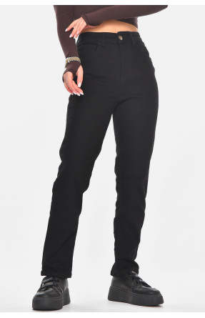 Джинсы женские однотонные черного цвета 00951/2 210718C