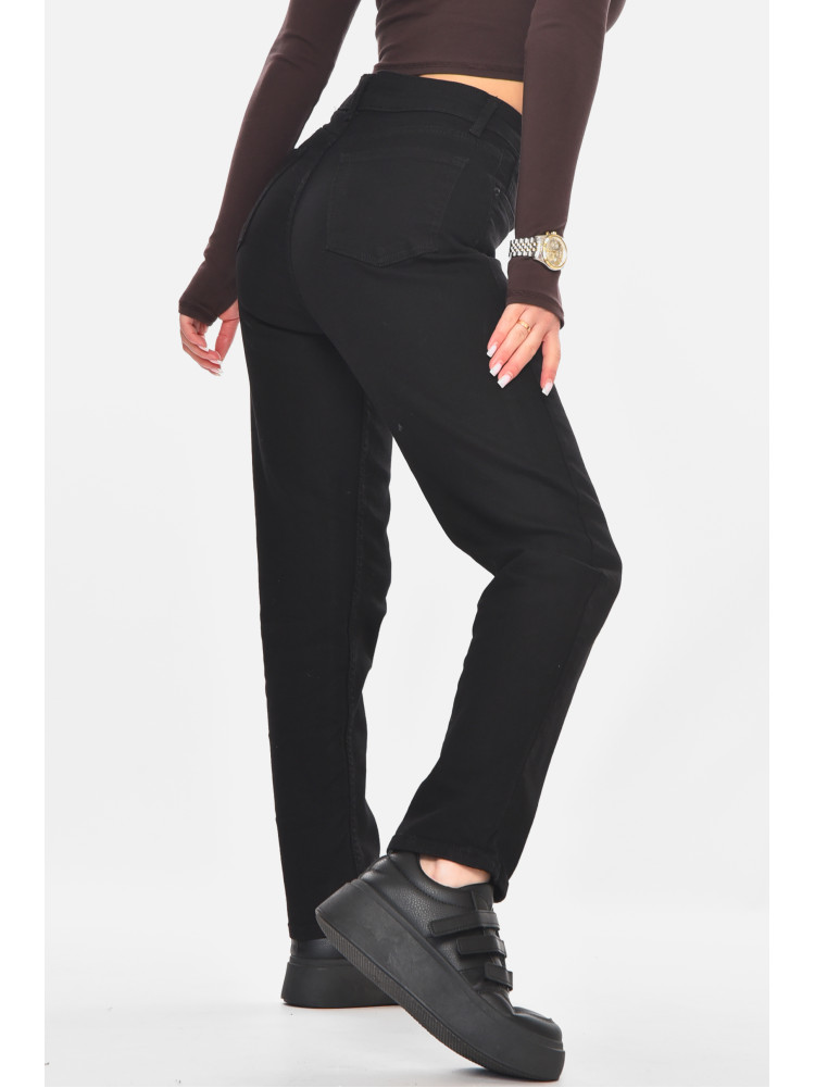 Джинсы женские однотонные черного цвета 00951/2 210718C