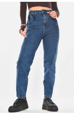 Джинсы женские однотонные синего цвета 00781 210722C