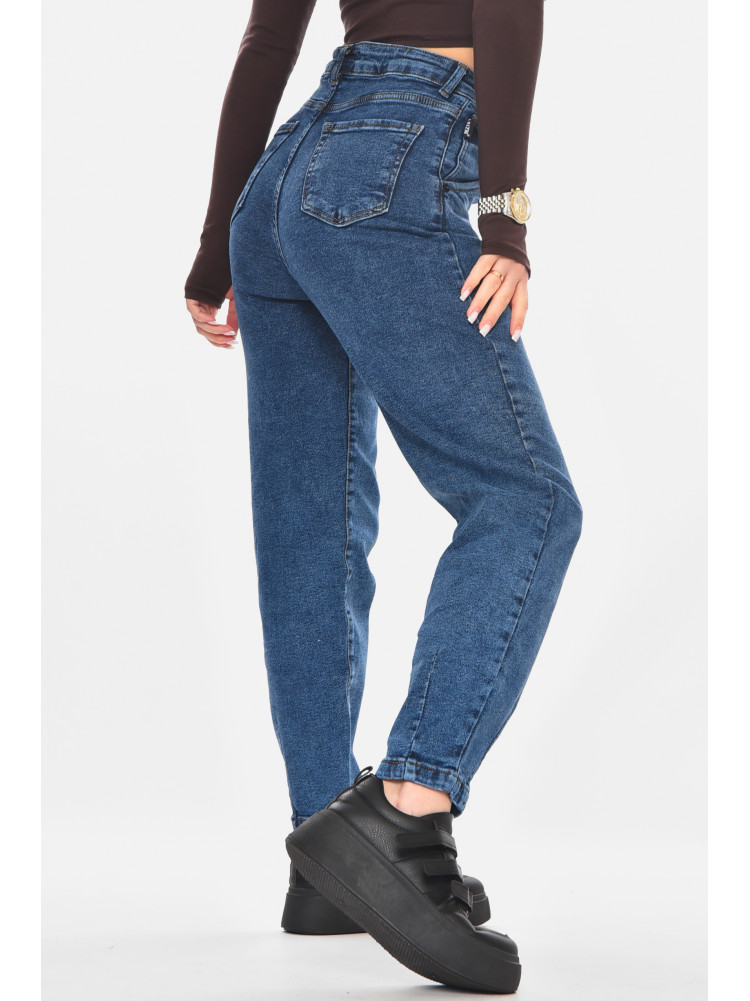 Джинсы женские однотонные синего цвета 00781 210722C