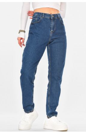 Джинсы женские однотонные синего цвета 1974 210724C