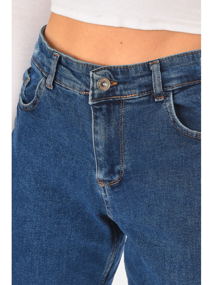 Джинсы женские однотонные синего цвета 1974 210724C
