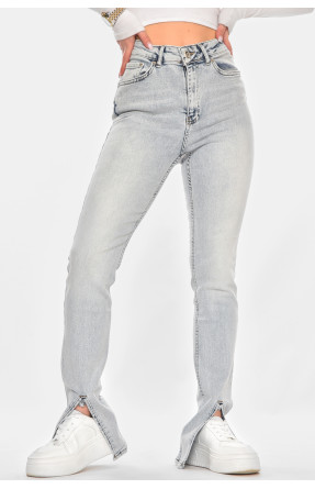 Джинсы женские однотонные голубого цвета 00613 210725C