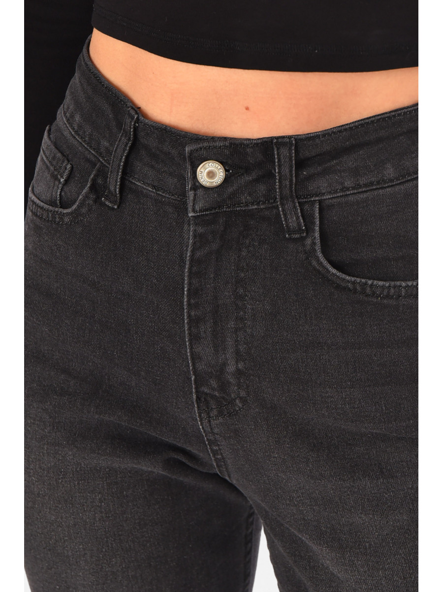 Джинсы женские однотонные черного цвета 0149 210735C