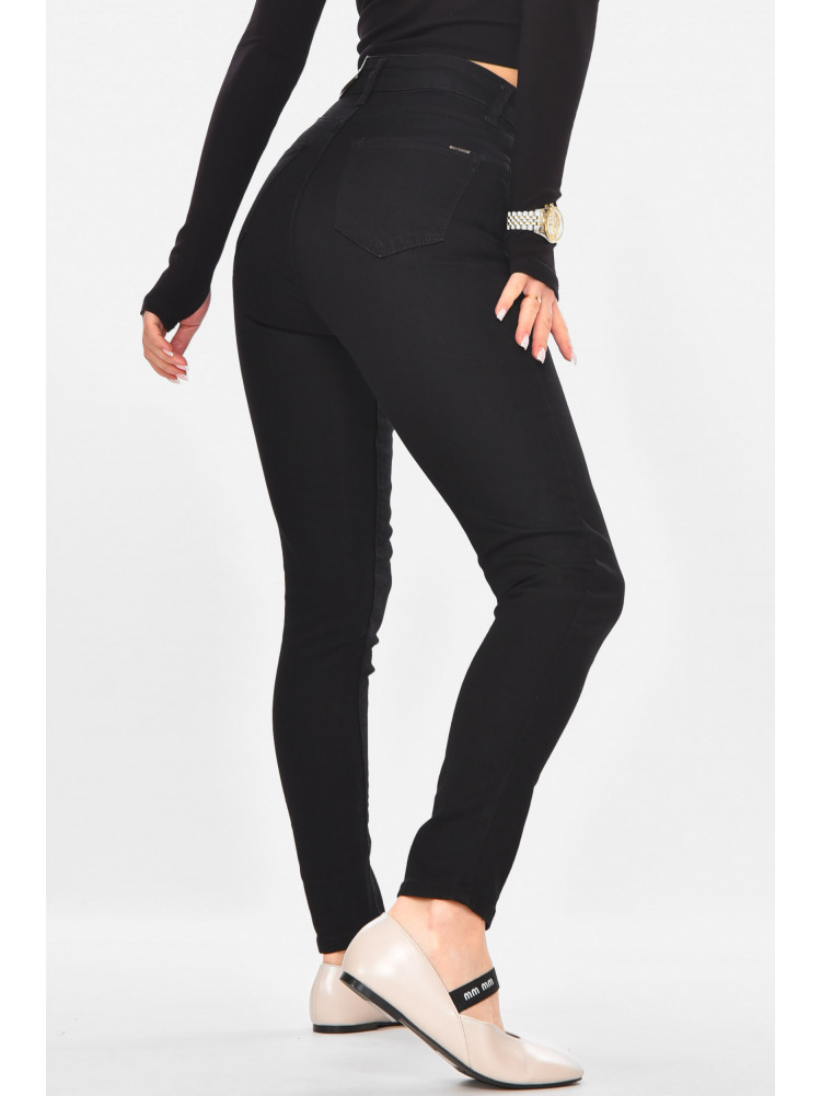 Джинсы женские однотонные черного цвета 2001 210736C