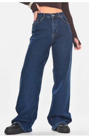 Джинсы женские однотонные тёмно-синего цвета RW-500 210743C