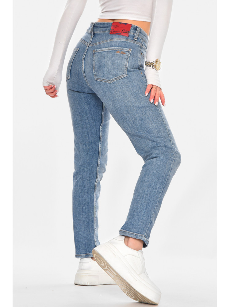 Джинсы женские однотонные синего цвета 1138/3 210746C