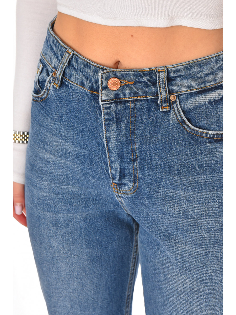 Джинсы женские однотонные синего цвета RW-902 210750C