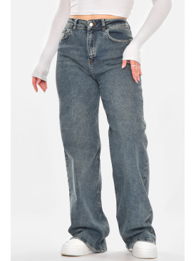 Джинсы женские однотонные тёмно-зеленого цвета 00423 210755C