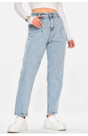 Джинсы женские однотонные голубого цвета 1993 210761C