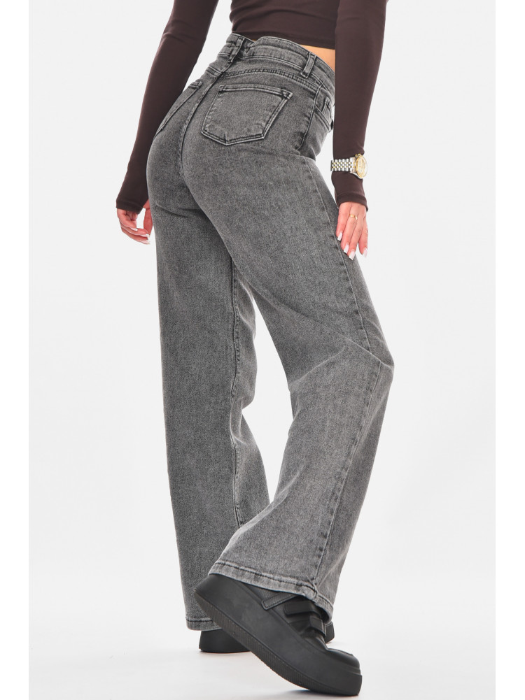 Джинсы женские однотонные серого цвета 1037 210769C