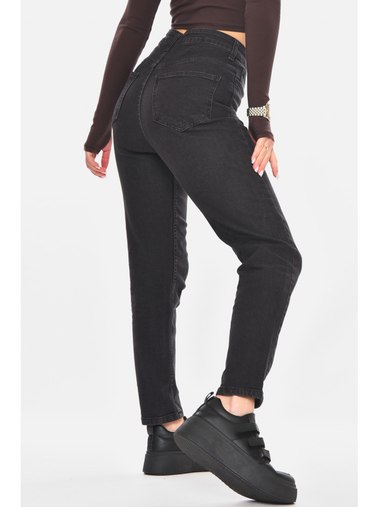 Джинсы женские однотонные черного цвета 0148 210773C