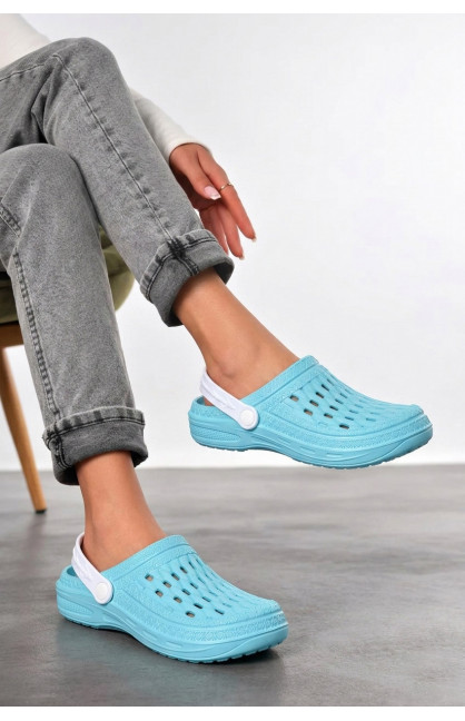 Крокси жіночі блакитного кольору ДС-62 210777C