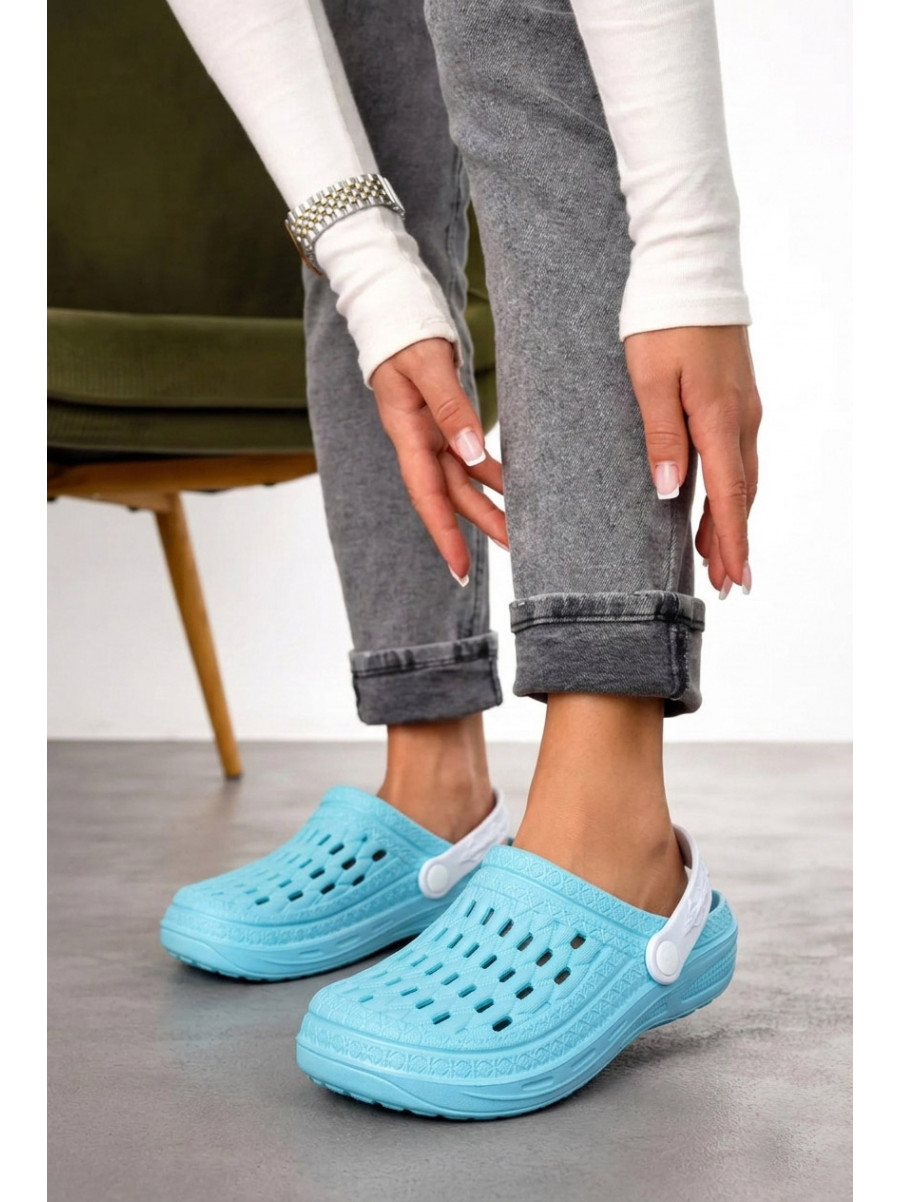 Крокси жіночі блакитного кольору ДС-62 210777C