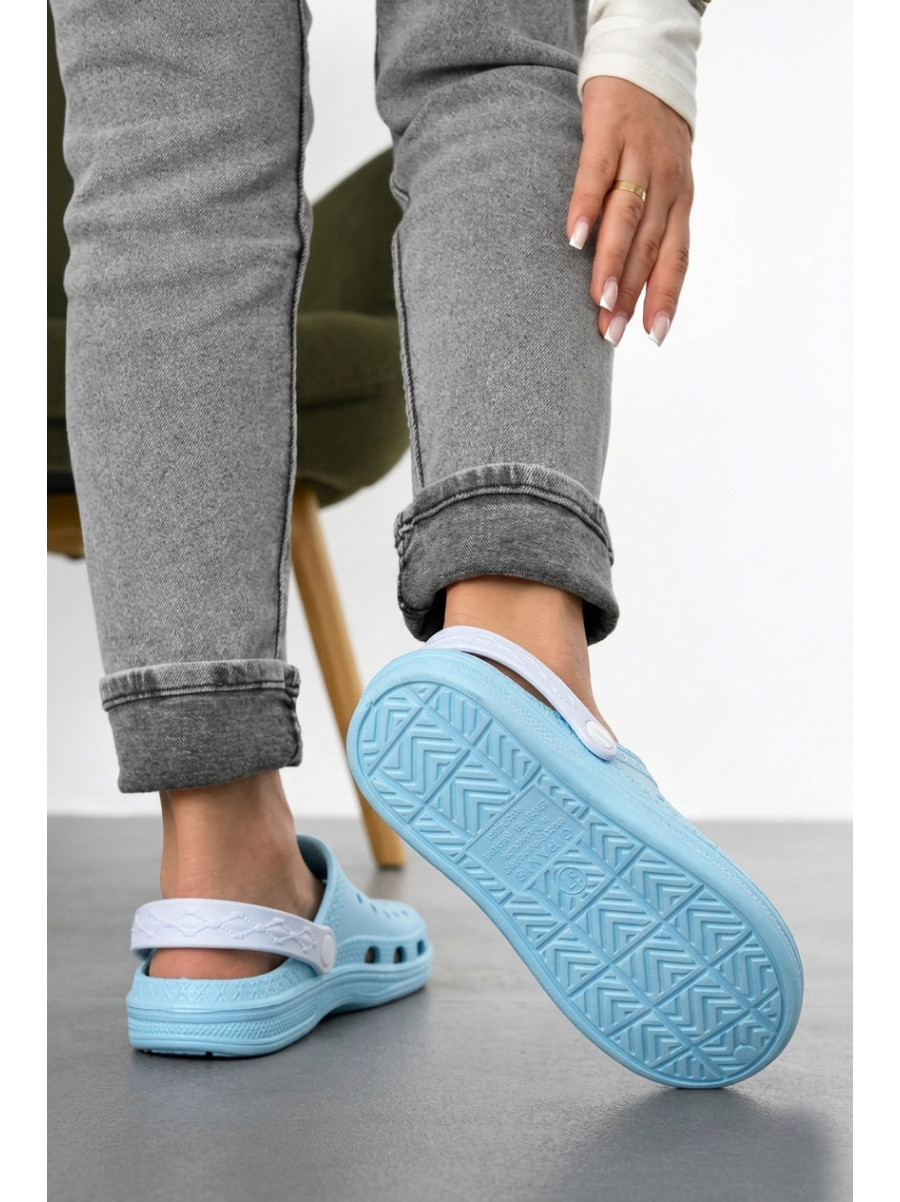 Крокси жіночі блакитного кольору ДС-62 210777C